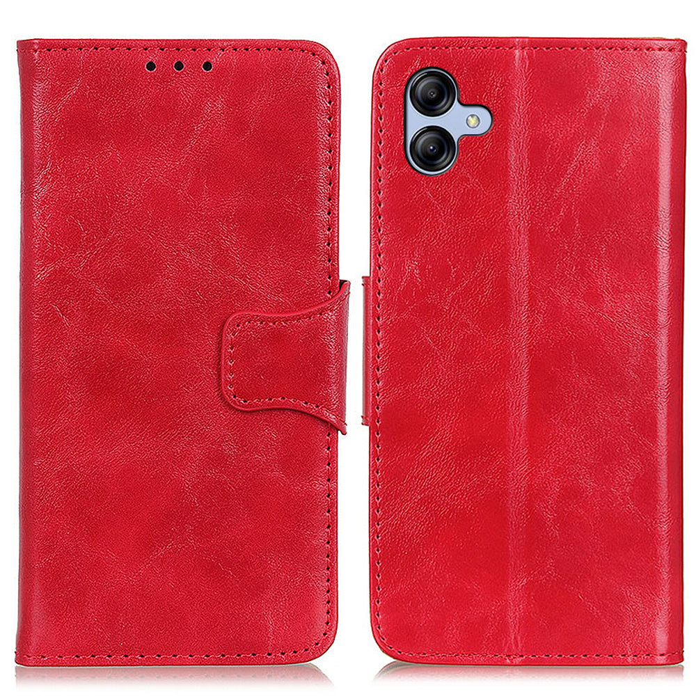 For Samsung Galaxy A05 4G Case Split Leather Crazy Horse Texture Wallet Phone Cover For Samsung Galaxy A05 4G Case Split Leather Crazy Horse Texture Wallet Phone Cover